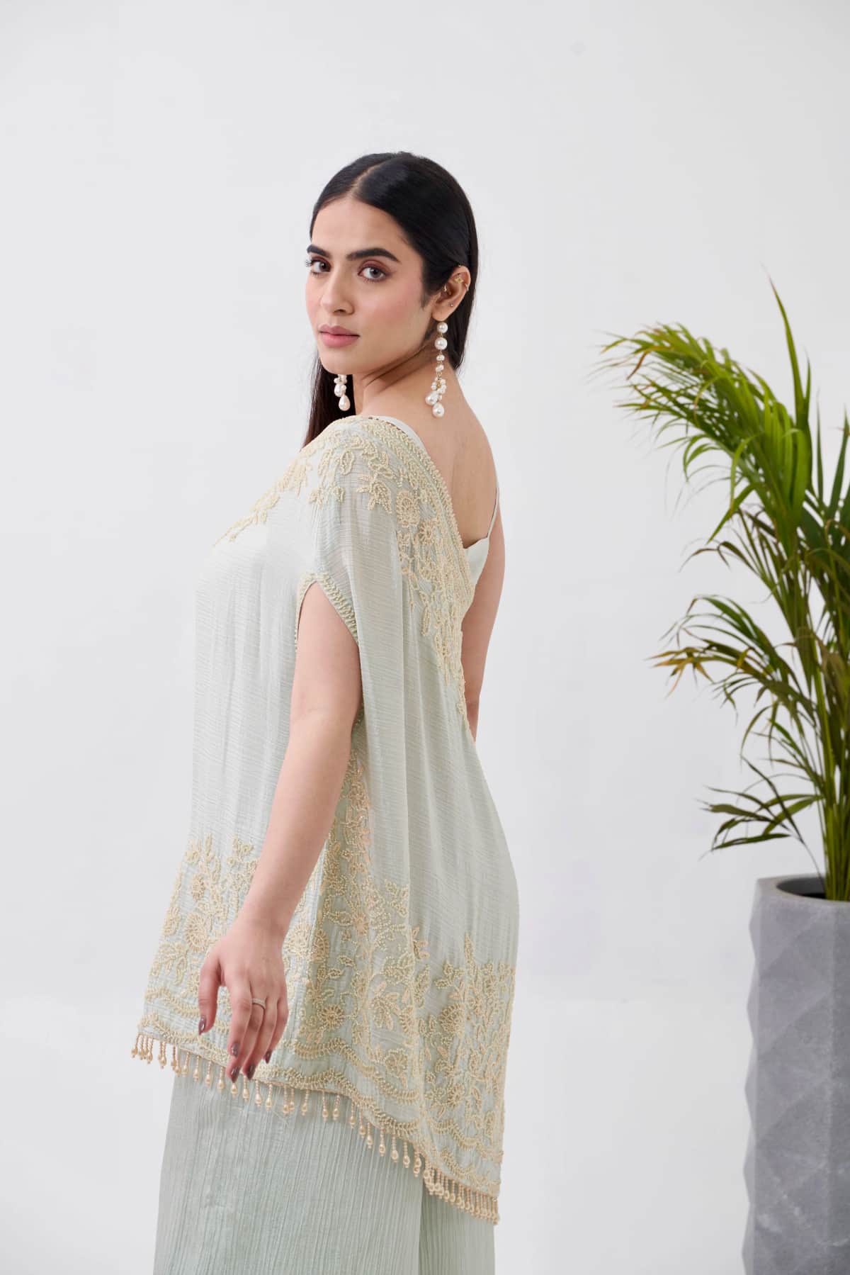 Designer Co-Ord with Cape - 2