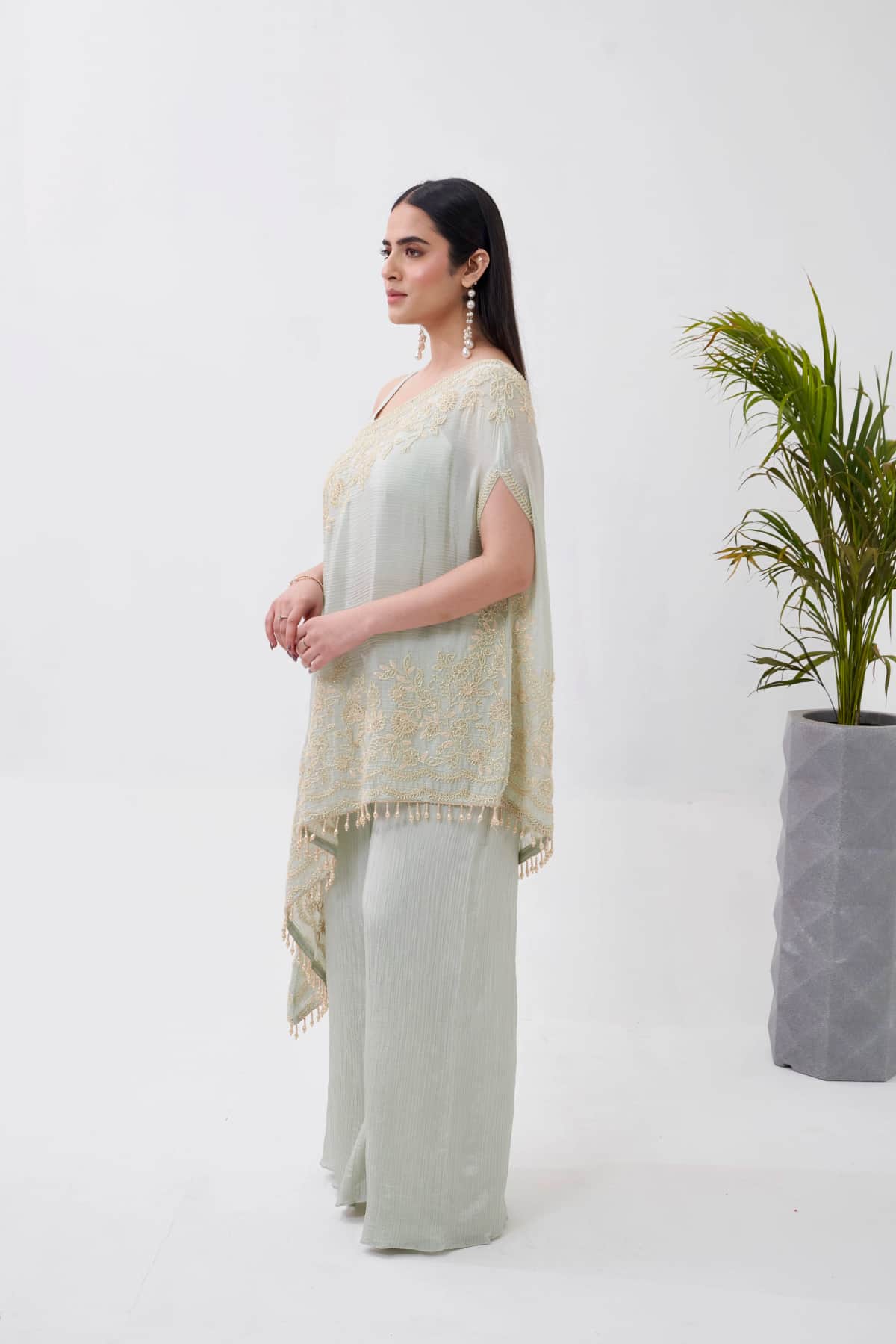 Designer Co-Ord with Cape - 4