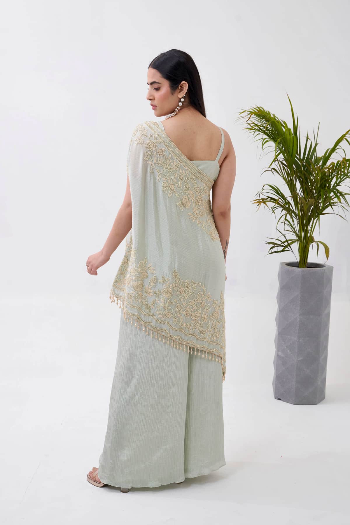 Designer Co-Ord with Cape - 5