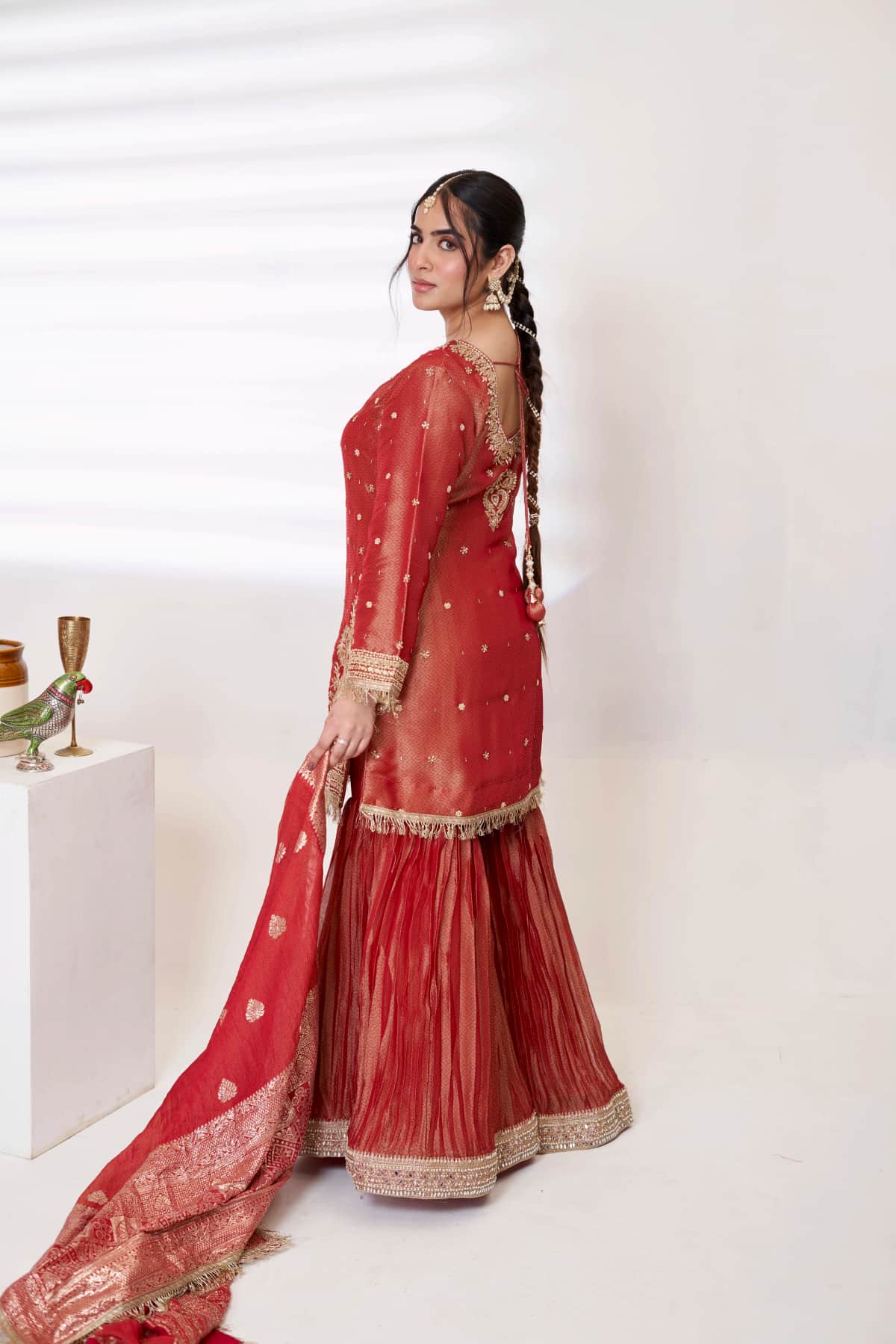 Rust Shimmer Farshi Set - 2