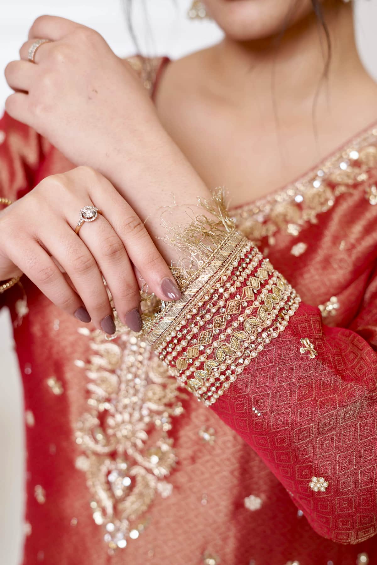 Rust Shimmer Farshi Set - 3